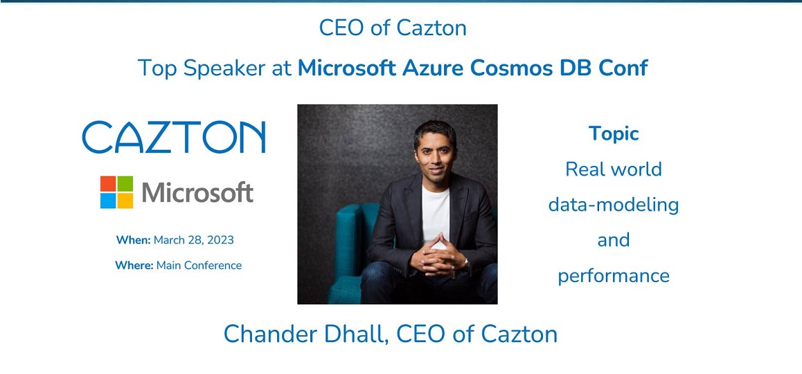 Cazton CEO at Microsoft Azure Cosmos DB Conf