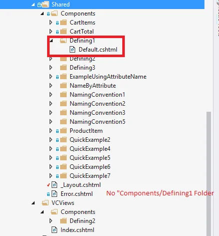 View Components Folder Structure