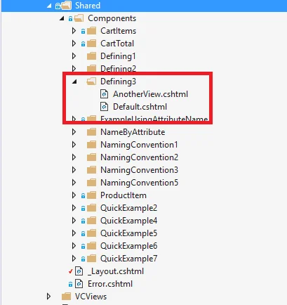 View Components Folder Structure