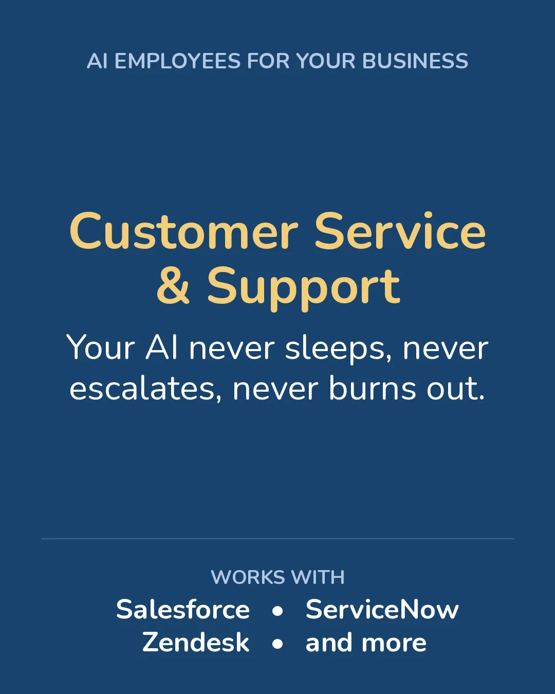 AI Employees for Customer Service and Support