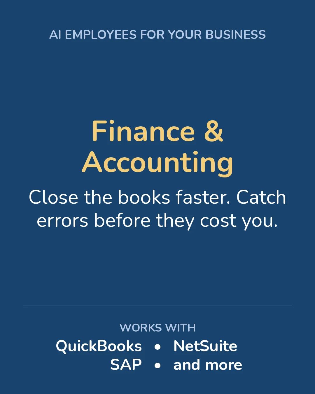 AI Employees for Finance and Accounting