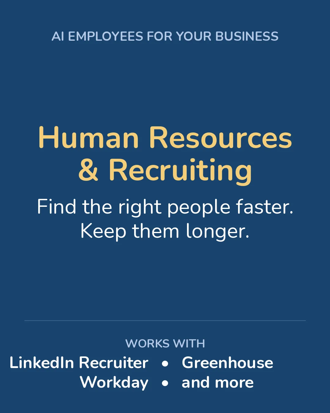 AI Employees for Human Resources and Recruiting