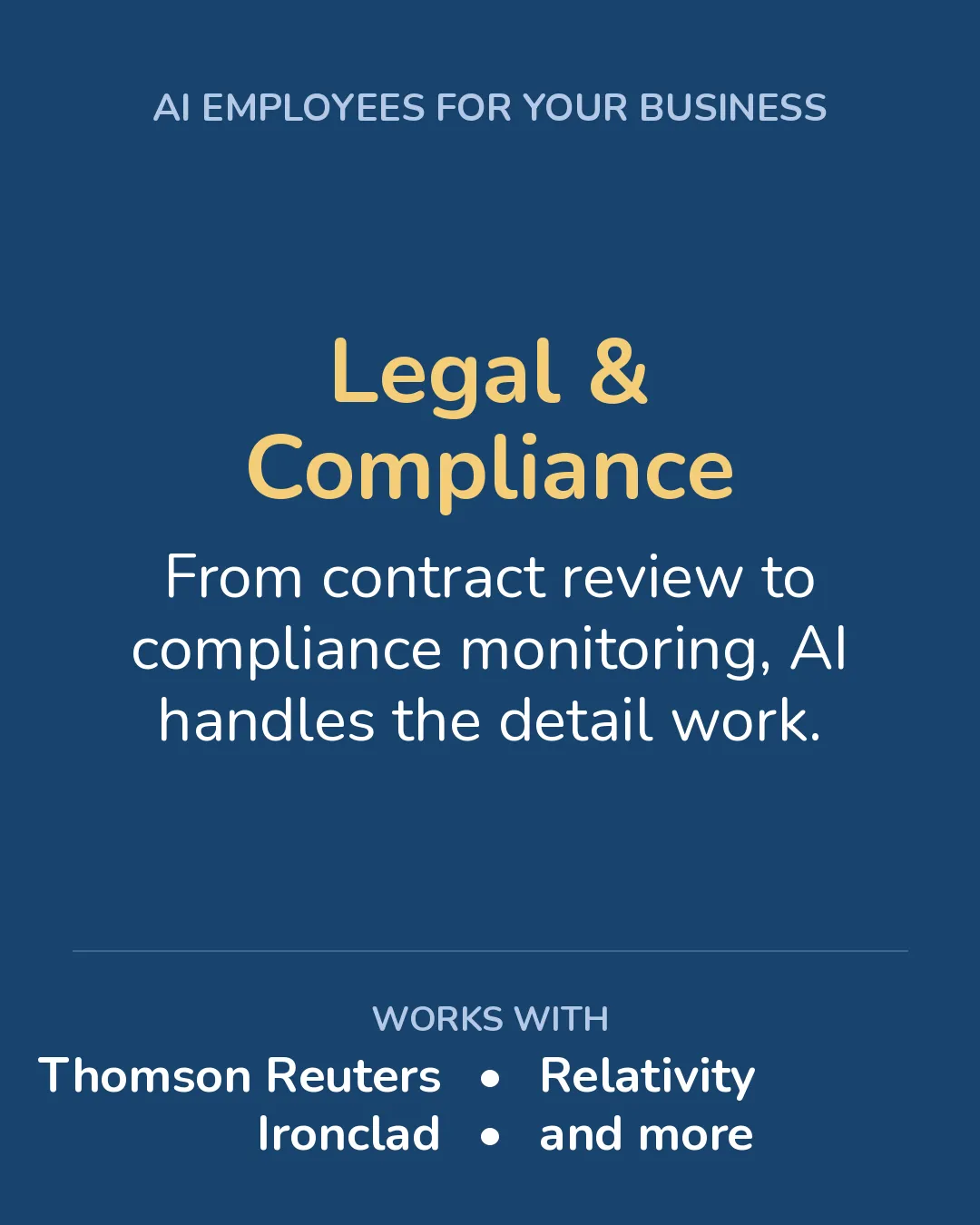 AI Employees for Legal and Compliance
