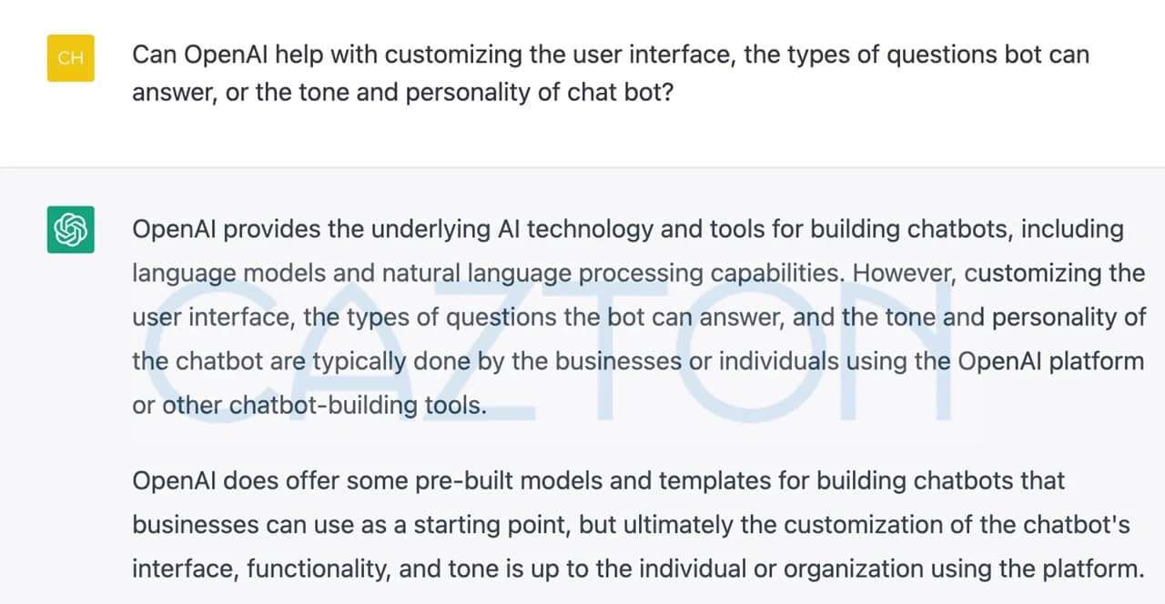 OpenAI customization