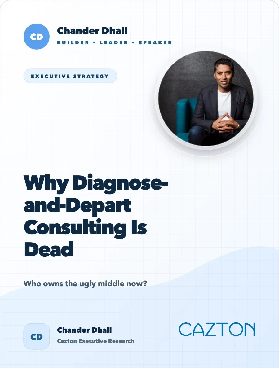 Why Diagnose-and-Depart Consulting Is Dead