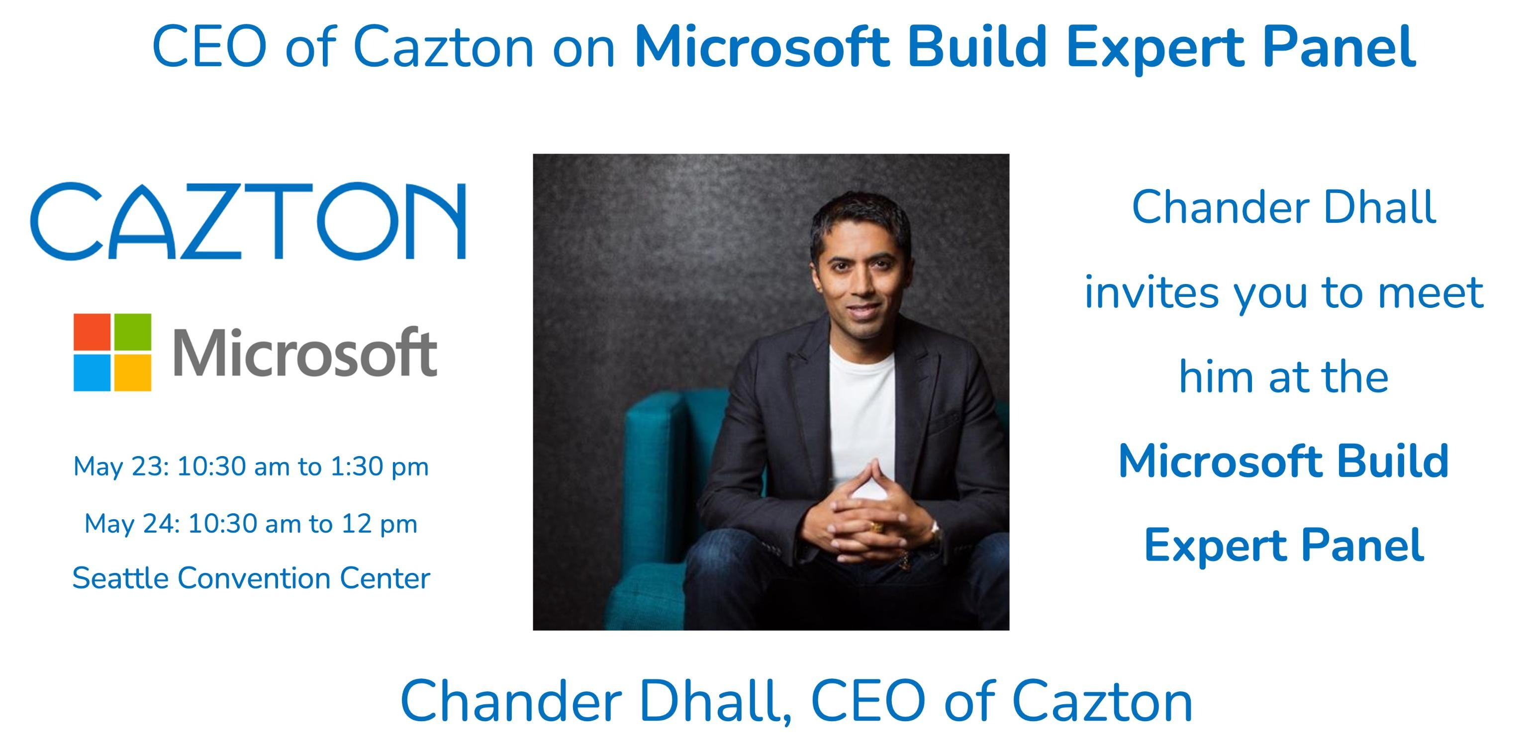 Cazton CEO at Microsoft Build